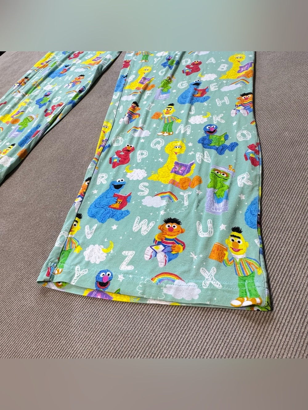 Little Sleepies Womens Spelling With Sesame Street Pajama Set Size Medium - Picture 6 of 16